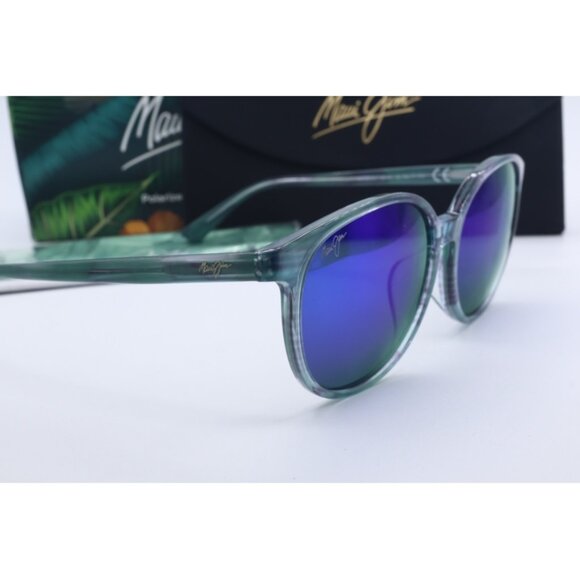 Maui Jim Water Lily MJ 796N-55B Translucent Oval Sunglasses Blue polarized Lens - Picture 3 of 7